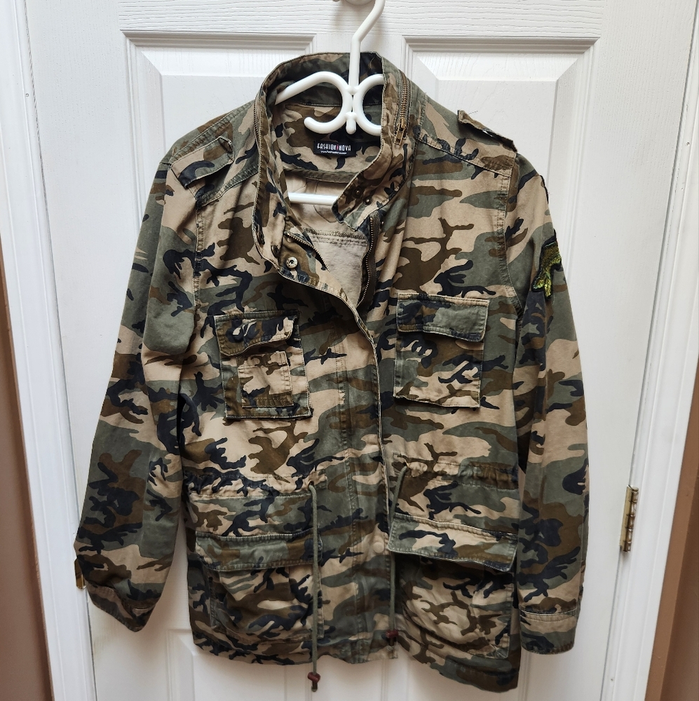 Women's Camo Military Jacket